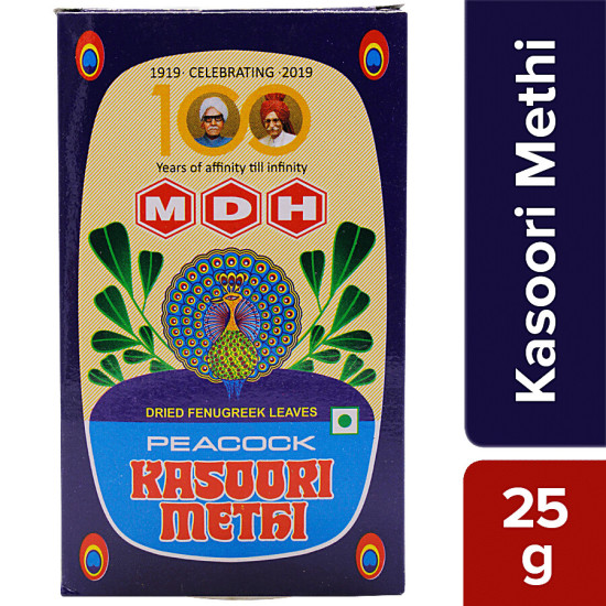 Mdh Peacock Kasoori Methi 25g - Exotic Flavor Enhancer