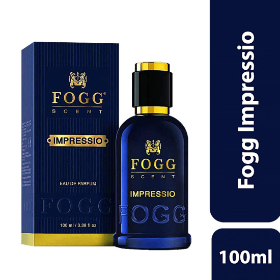 Fogg Impressio Scent Eau De Parfum Men's Perfume - Long-lasting Fresh & Soothing Fragrance 100 ml