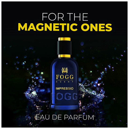 Fogg Impressio Scent Eau De Parfum Men's Perfume - Long-lasting Fresh & Soothing Fragrance 100 ml