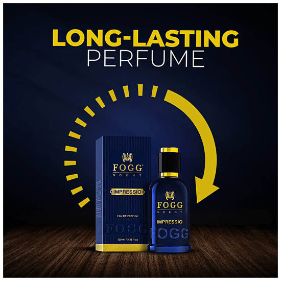 Fogg Impressio Scent Eau De Parfum Men's Perfume - Long-lasting Fresh & Soothing Fragrance 100 ml