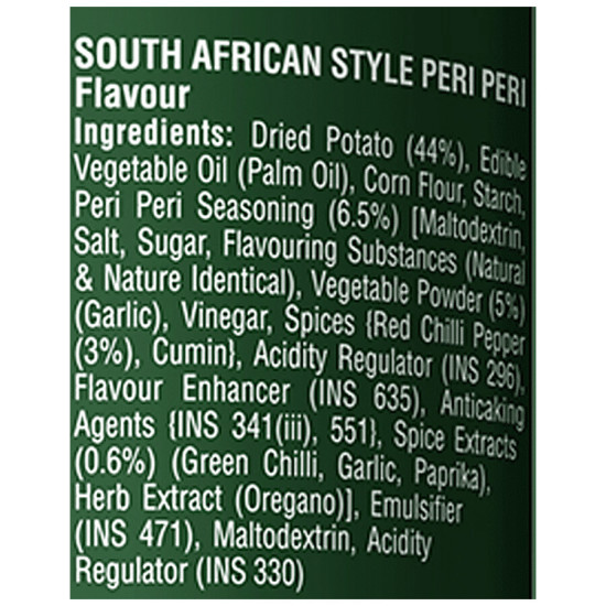 Pringles Potato Chips - Peri Peri Flavoured, Crunchy & Crispy 102 g