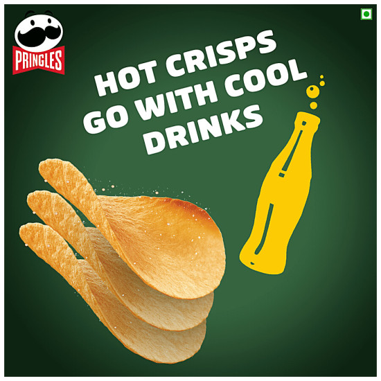 Pringles Potato Chips - Peri Peri Flavoured, Crunchy & Crispy 102 g