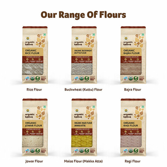 Organic Tattva Organic Multigrain Atta/Flour 1 kg - Nutritious & Natural