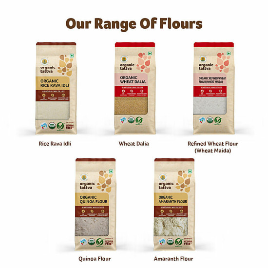 Organic Tattva Organic Multigrain Atta/Flour 1 kg - Nutritious & Natural