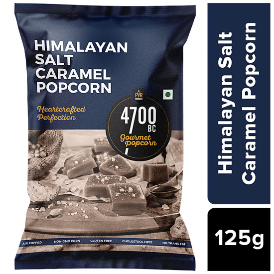 4700BC Gourmet Popcorn - Himalayan Salt Caramel 125 g - Exquisite Gourmet Snack