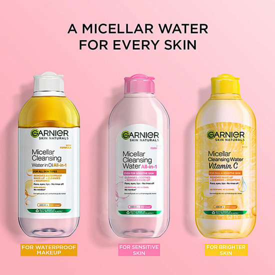 Garnier Micellar Water - Gentle Cleanser For Sensitive Skin 400 ml