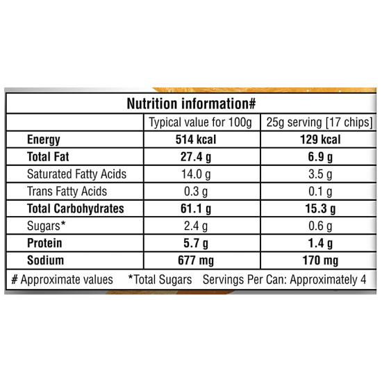Pringles Pizza Flavoured Potato Chips - Crunchy & Crispy 102 g