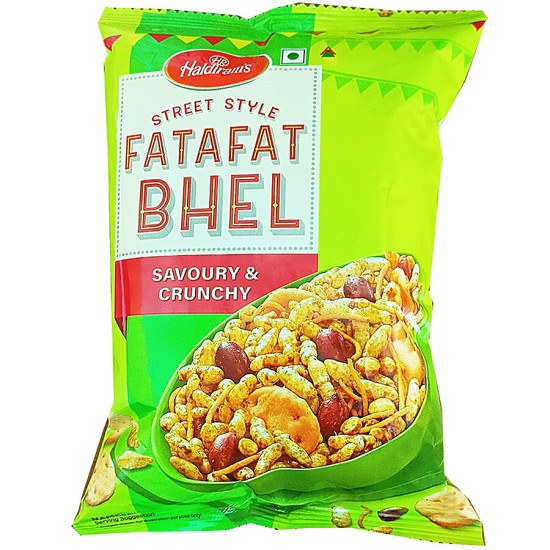 Haldiram's Fatafat Bhel Namkeen 200 g - Spicy Crunchy Snack