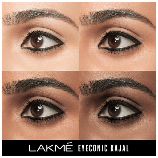 Lakme Eyeconic Kajal - Twin Pack 0.7g - Smudge-Proof & Waterproof