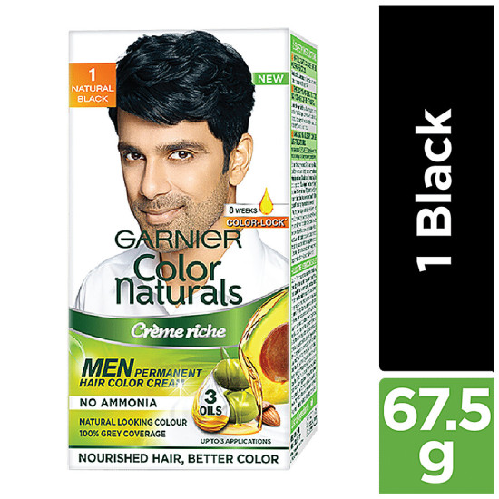 Garnier Men Colour Naturals Hair Colour For Men - Nourishing Olive Oil Formula