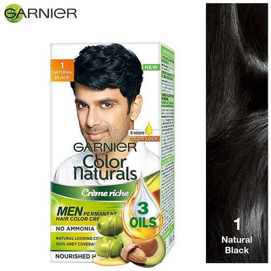 Garnier Men Colour Naturals Hair Colour For Men - Nourishing Olive Oil Formula