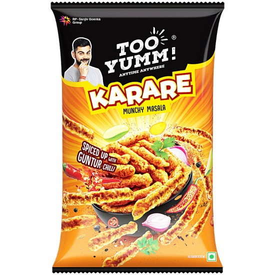 Too Yumm! Munchy Masala Flavour Karare Namkeen 70g - Healthy & Flavorful Snack