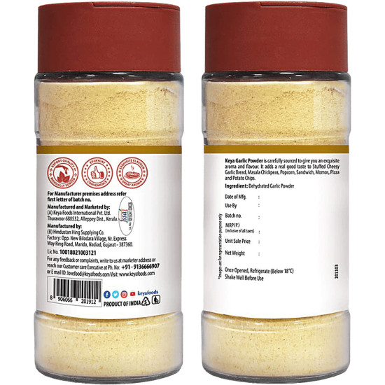 Keya Garlic Powder 55 g - Enhance Your Dishes with Rich Garlic Flavor