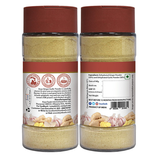 Keya Ginger Garlic Powder 50 g - Exquisite Aroma & Flavor