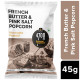 4700BC Gourmet Popcorn - French Butter & Pink Salt 45 g - Deliciously Crafted Snack