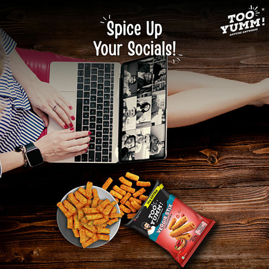 Too Yumm! Chili Chataka Flavour Veggie Stix - Spicy & Healthy Snack