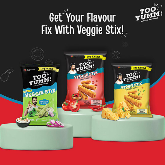 Too Yumm! Chili Chataka Flavour Veggie Stix - Spicy & Healthy Snack