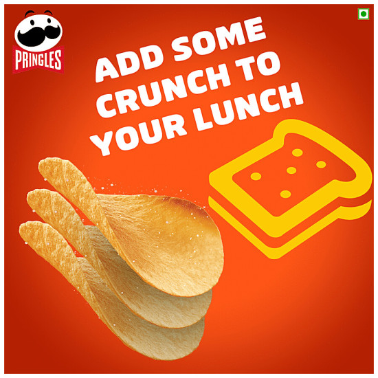 Pringles Potato Chips - Desi Masala Tadka Flavour, Crunchy & Crispy