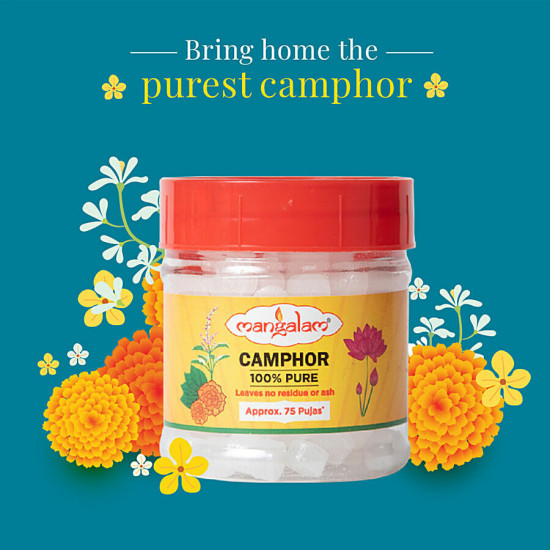 Mangalam Pure Camphor - Leaves No Residue & Purifies Ambience