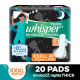 Whisper Bindazzz Nights Sanitary Pads - All Night Protection