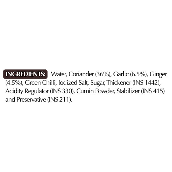 Dabur Hommade Dilli Ki Hari Chatpati Chutney 200g - Tangy & Spicy Flavor