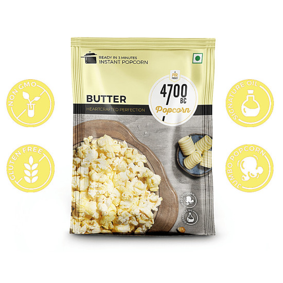 4700BC Instant Popcorn - Butter 30 g - Delicious Snack