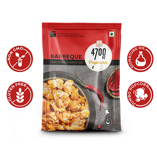 4700BC Instant Popcorn - Barbeque 30 g - Sweet & Spicy Snack