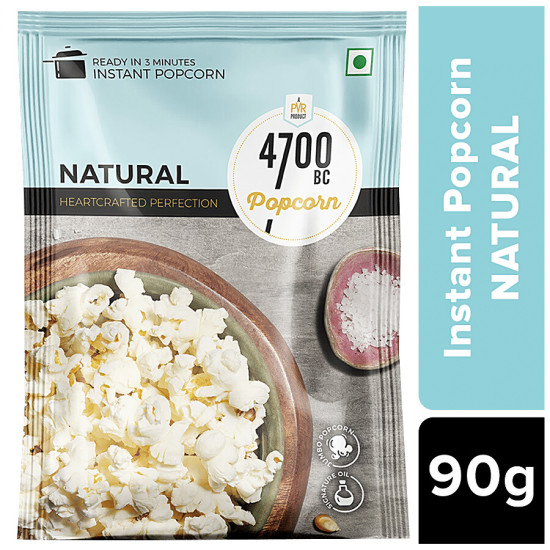 4700BC Instant Popcorn - Natural & Healthy Snack with Himalayan Salt