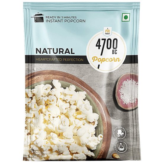 4700BC Instant Popcorn - Natural & Healthy Snack with Himalayan Salt
