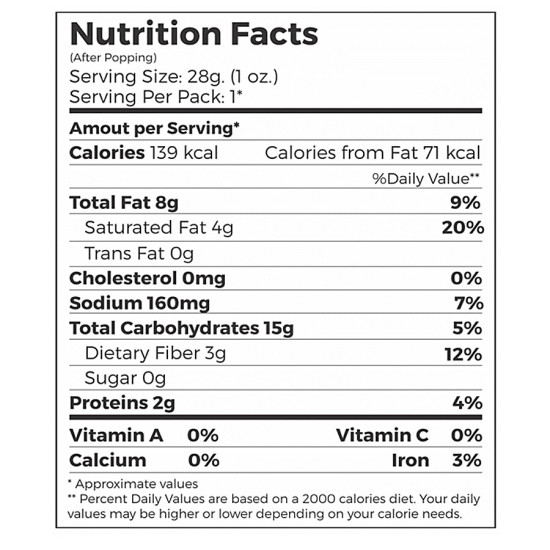 4700BC Instant Popcorn - Natural & Healthy Snack with Himalayan Salt