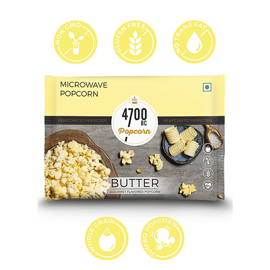 4700BC Microwave Popcorn - Butter 85g - Rich & Buttery Snack