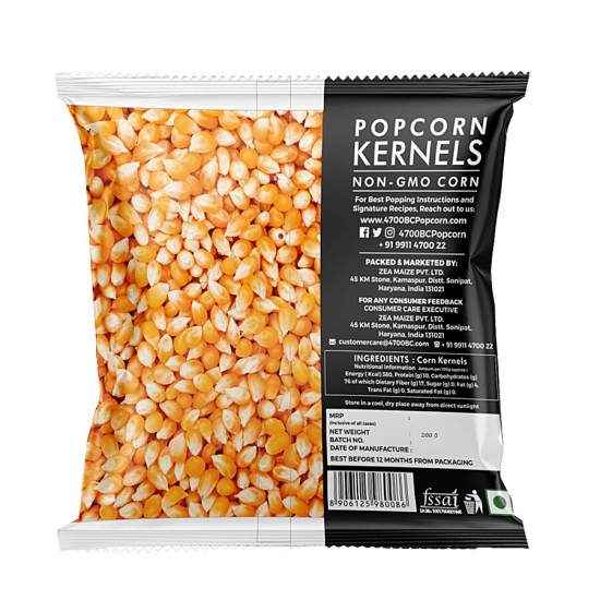 4700BC Makka Popcorn - Corn Kernels 200 g - Gluten-Free Delight