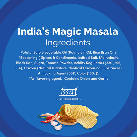 Lay's India's Masala Magic Potato Chips - Bold Flavors, Party Pack 190g