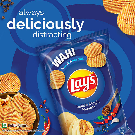 Lay's India's Masala Magic Potato Chips - Bold Flavors, Party Pack 190g