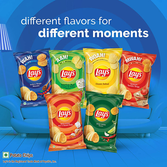 Lay's India's Masala Magic Potato Chips - Bold Flavors, Party Pack 190g