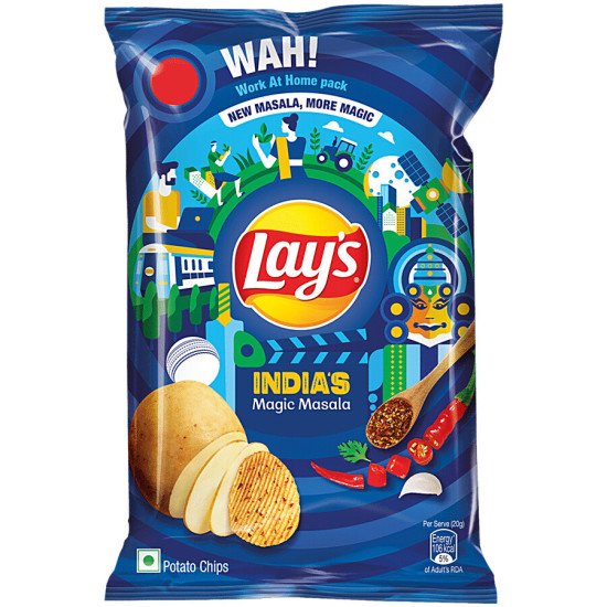 Lay's India's Masala Magic Potato Chips - Bold Flavors, Party Pack 190g