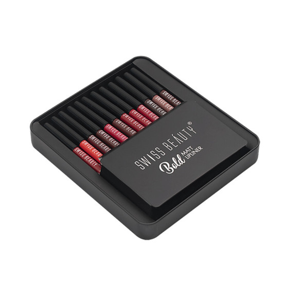 Swiss Beauty Bold Matt Lipliner - 12 Colour Multicolour 1.6gm