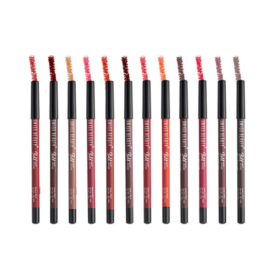 Swiss Beauty Bold Matt Lipliner - 12 Colour Multicolour 1.6gm