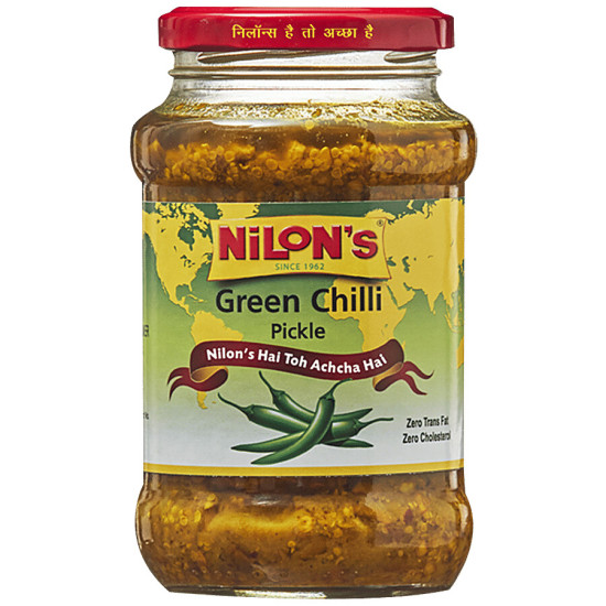 NILONS Green Chilli Pickle 375g - Spicy & Tasty