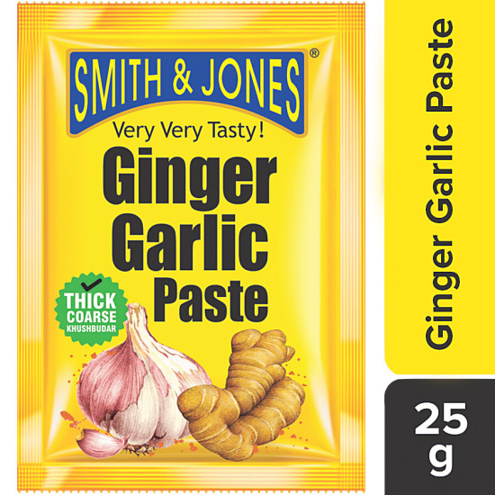 Smith & Jones Ginger Garlic Paste 25 g - Fresh and Aromatic