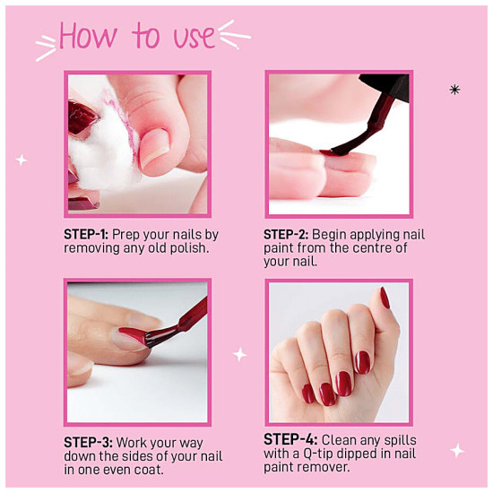 MyGlamm Popxo Makeup Collection - Mini Nail Kit 3 ml - Chip-Resistant Nail Polishes