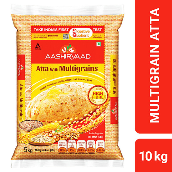 Aashirvaad Atta with Multigrains - High Fibre Flour Blend Aashirvaad Atta with Multigrains - High Fibre Flour Blend