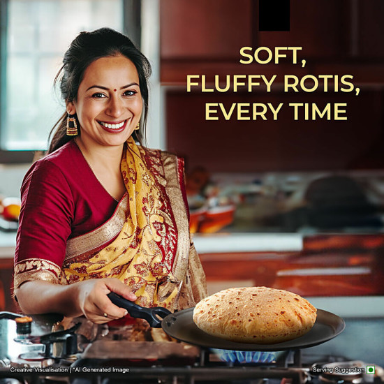 Aashirvaad Select Sharbati Atta - Premium Quality Wheat for Soft & Fluffy Roti