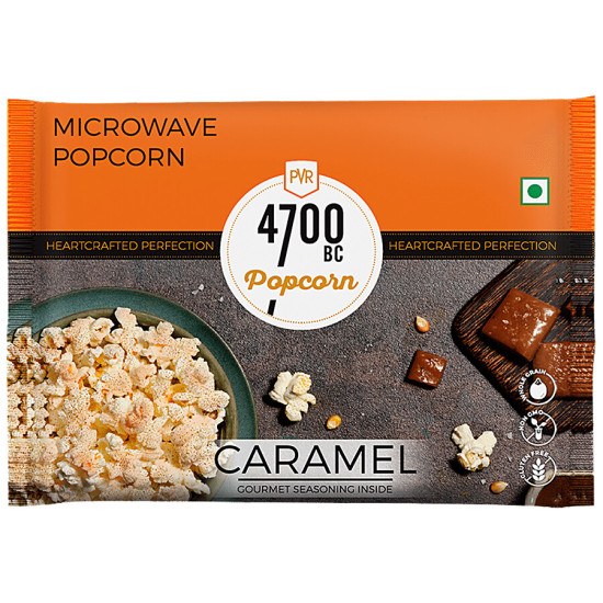 4700BC Microwave Popcorn - Caramel 98 g - Delicious Caramel Flavor