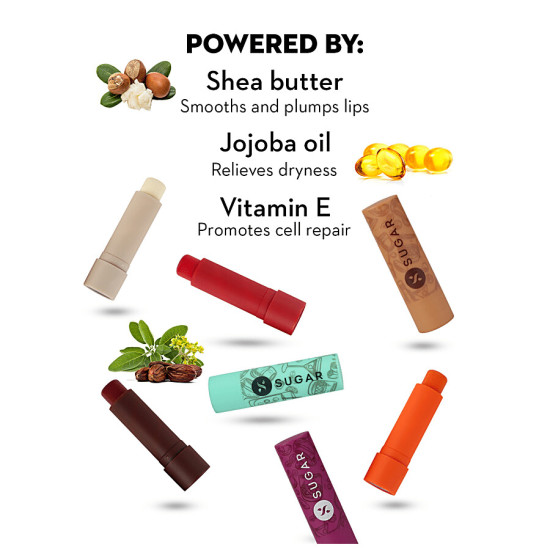 SUGAR Cosmetics Tipsy Lips Moisturising Balm - Smooth & Plump Lips
