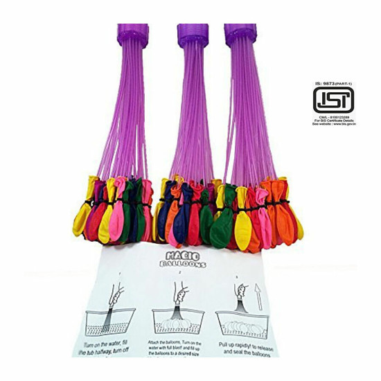 DealBindaas Holi Color/Gulal Magic Splash Water Balloon - Easy Fill 111 pcs