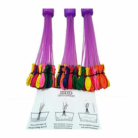 DealBindaas Holi Color/Gulal Magic Splash Water Balloon - Easy Fill 111 pcs