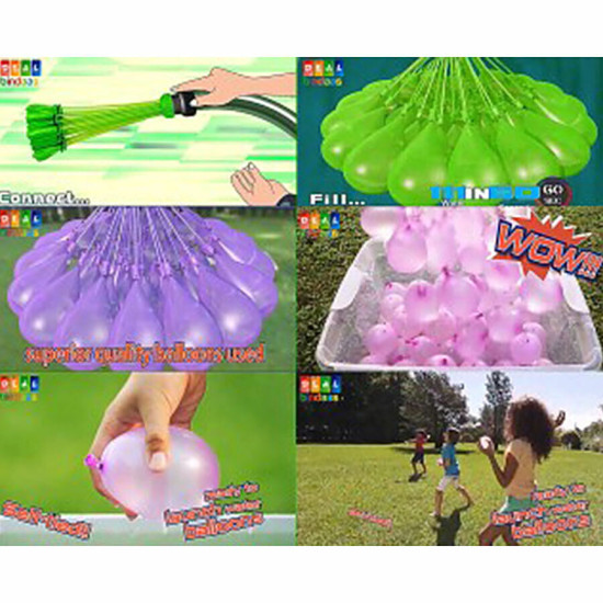 DealBindaas Holi Color/Gulal Magic Splash Water Balloon - Easy Fill 111 pcs