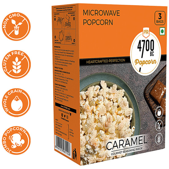 4700BC Microwave Popcorn - Caramel 294 g - Rich Caramel Flavor