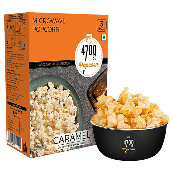 4700BC Microwave Popcorn - Caramel 294 g - Rich Caramel Flavor